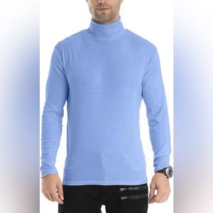 Men’s light blue turtleneck